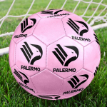 Palermo FC Suurus 5 Jalgpall, Masin&otilde;mmeldud PVC, Vastupidav & K&otilde;rge p&otilde;rkega, Sobib k&otilde;ikidele vanustele, f&auml;nnitooted, m&auml;ngudeks & v&auml;litingimustes kasutamiseks.