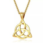 Lihtne sulamist kolmnurkne integreeritud retro unisex kaelakee 50CM(Necklace Size) gray