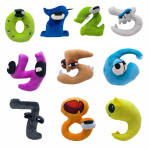 10 tk 0-9 numbriga Lore pl&uuml;&uuml;sist m&auml;nguasja tegelaskuju nukk Kawaii t&auml;istopitud looma t&auml;hestikuga Lore plushie m&auml;nguasjad lastele harivad kingitused