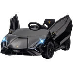 Elektriline s&otilde;iduk lastele 3-5 aastat, Lamborghini 12V, puldiga ja kiirusega 3-5 km/h, must 108 x 62 x 40 cm