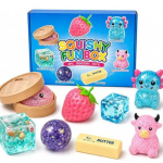 8 tk Squishy L&otilde;bus Karbikomplekt Sensoorsed Stressileevendusm&auml;nguasjad Salap&auml;rased Squishies Aeglase Tagasil&ouml;&ouml;giga M&auml;nguasjad Stressi Leevendamiseks
