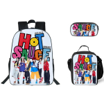 BEIBI MONSTER Tr&uuml;kitud Seljakott Messenger Bag K&uuml;ljepagasik 3-osaline Komplekt Veekindel Kerge Koolikomplekt Lastele &Otilde;pilastele Three-piece set
