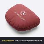 Mercedes Benz A B C E S R Klass GLB GLC GLE AMG CLA CLS SLC GLS SLS ML Auto peatugi kaelatoega nimmetugi istmepadi kaelapadi punane