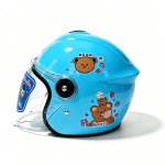 Laste Unisex Elektrilise Mootorratta Kiiver - Soe, Armas, Ohutus Karikatuurikujundus, Kukkumisvastane. blue