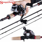 &Otilde;ngeritva ja -rulli kombinatsioonid CNC-t&ouml;&ouml;deldud 17+1 BB s&ouml;&ouml;dalaskmisrulliga. 2.1M rod and left reel