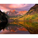 Isetegija 5D teemantmaal, maastik, tikandid, ristpistes m&auml;gine kivist t&auml;isvaigust valmistatud k&auml;sit&ouml;&ouml; 20X30CM