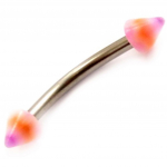 Les Tr&eacute;sors De Lily [C4918] - Piercing Arcade 'Tecno' Violet Orange lilla