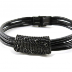 Les Tr&eacute;sors De Lily [J3059] &ndash;  Rahulik  mustast ruteeniumist terasest k&auml;ev&otilde;ru must