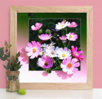 5D Teemantmaaling Lillede Teemanttikandid M&uuml;&uuml;k Rhinestones Pilt Ristpistes Kodukaunistuse kingitus 30X30CM