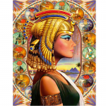 T&auml;ielik 5D isetehtud teemantmaal Egiptuse kaunitar Teemanttikandid T&auml;ielik Anime Ristpistekomplektid Kodukaunistus K&auml;sitsi valmistatud kingitus Round 20x30cm