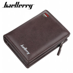 Baellerry nahast kaardihoidjatega rahakotid meestele L&uuml;hikese stiiliga moodne lukuga rahakott m&uuml;nditaskuga 12cm*9cm*2.5cm kohv