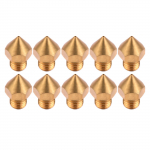 Aibecy 10 tk 3D printeri ekstruuder messingist otsik 0,4 mm printer Hotend &uuml;hildub CR10S Pro 3D-ga 10pcs kuld