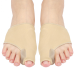 1 paar Bunion Corrector geel Bunion padjad varrukad Brace Bunion Relief suure varba eraldaja suure varba jaoks beež
