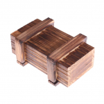 V&otilde;lulahtriga puidust puslekast ja salasahtlis ajum&auml;ngu kingitus lastele 10.5X6.5X8.5cm beež