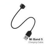 USB laadija kaabel nutikas Xiaomi Mi Band 5 6 k&auml;ev&otilde;rule Smartband USB laadija kaabel USB laadimistarvikud for Mi Band 5 must