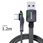 FONKEN 5A kiirlaadimine 66 W USB t&uuml;&uuml;p C 90 kraadi kiirlaadimine USB c kaabel C-t&uuml;&uuml;pi andmejuhtme laadija USB-c Samsung Xiaomi Huawei t&uuml;&uuml;pi c telefoni jaoks Type C 1.2m must