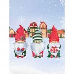 Teemantmaal T&auml;is&uuml;mmargune / &uuml;mmargune J&otilde;uluvana Teemantmosaiik Multifilm 5D Teemanttikandid J&otilde;ulukingid Rhin Full Round 20x30CM