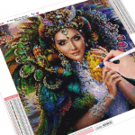 HUACAN 5D DIY Teemantmaaling Kaktus t&auml;isruudu uus saabumine Teemanttikandid Lilled Ristpistes K&auml;sit&ouml;&ouml; Kodukaunistus Full Square 20*30 cm