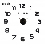 3D helendav seinakell peegelseinakleebised Loomingulised DIY kellad Eemaldatav kunstkleebis Kodukaunistus Elutuba Kuum kvartsn&otilde;el M