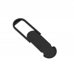 Veebikaamera kate, 6-osalised &uuml;li&otilde;hukesed kaamera liugurid, mis sobivad s&uuml;learvutile, tahvelarvutile, arvutile, nutitelefonile, kaitske oma privaatsust. must