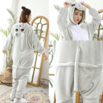 Loomakass Tiiger Kigurumi &Uuml;kssarvik Onesie T&auml;iskasvanud Teismelised Naiste Meeste Pidžaamad Naljakad Flanellist Soe Pehme Magamisriietus &Uuml;heosaline Jumpsuit Cosplay Kost&uuml;&uuml;m xl