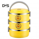 Suure mahutavusega l&otilde;unas&ouml;&ouml;gikarbi kuumuskindlus, virnastatav, h&otilde;lpsasti kaasaskantav, multifunktsionaalne, suletud kaanega kokkupandav, ruumi s&auml;&auml;stev Bento Box kodutarbed 304stainless steel