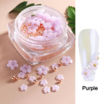 Lillede k&uuml;&uuml;nte osa Camellia 3D roosik&uuml;&uuml;ne v&otilde;lu Aurora rhinestones lamedad kalliskivid kivid Decor Nail Art manik&uuml;&uuml;r