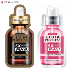 Rojukiss Akne/Pinduv/Punane seerum/Gluta/HYA/Omega/Perfect/Repair/Valge/Tsingi poorideta 5X intensiivmask 25 ml - Tai nahahooldus Firm 1 & Gluta 1