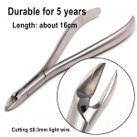 Hambaravi ortodontiline traatl&otilde;iketang ligatuur traadil&otilde;ikur tang pika k&auml;epideme keeletraat Ortodontiline tang hambaarsti t&ouml;&ouml;riistad 1 pc long light cutter