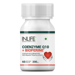 Koens&uuml;&uuml;m Q10 + Bioperiin (60 kapslit, 200 mg), Koens&uuml;&uuml;m Q10 + Bioperiin, INLIFE