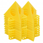 20 tk virnastatavad v&auml;rvimisalused minikoonusv&auml;rviriiulid, l&otilde;uendikapi uksed, p&uuml;stiku tugi 20 PCS kollane