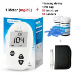 Sinocare Safe-Accu veresuhkru monitor koos 50 testribaga diabeedi testkomplektiga Mmol/l v&otilde;i Mg/dl kit 50 - mg/dL