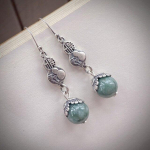Elegantsed 925 Sterling Silver Jade pikad rippuvad k&otilde;rvar&otilde;ngad Ehted 2022 Vintage &uuml;mmargused helmestest k&otilde;rvitsa augustavad rippuvad k&otilde;rvar&otilde;ngad EH046 h&otilde;be