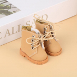 1 paar 1/6 Dolls Kings Martin Boots Diy Mini Kingad Nuku Aksessuaarid M&auml;nguasjad kollane
