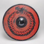 Viking Cosplay puidust kilp Keskaegne kost&uuml;&uuml;m Viking Shield lahinguvalmis Viking Shield Ragnar Viking kilp &Uuml;mar kilp Viking Cosplay kingitus