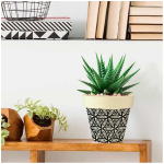 Les Tr&eacute;sors De Lily [Q6403] - bambusest istutusmasin 'Boho' must beež - 17x18 cm beež