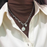 FOXANRY tempel paks kett kaelakee INS mood hiphop vintage disain LOVE s&uuml;dameripats Tai peo ehted 21cm-50cm h&otilde;be