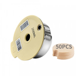 i CafilasUE2223 304 roostevabast terasest kohvikapsli &uuml;mbris t&auml;idetav filtri silikoonkate Bosch Tassimo masinale 60/180/200/220ml 200ML