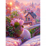 Seenemaja 5D DIY Teemantmaal t&auml;isring puur Teemantkivide maalimine Ristpistes k&auml;sit&ouml;&ouml; kodu kaunistamiseks Full Round 20x30CM