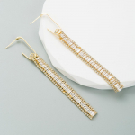 Naiste rippk&otilde;rvar&otilde;ngas vasega kaetud ehtsa kullaga inkrusteeritud v&auml;rviga tsirkooniumpikad pikad k&otilde;rvar&otilde;ngad geomeetrilise kandilise tsirkooniumoksiidiga heledad luksuslikud k&otilde;rvar&otilde;ngad OneSize valge