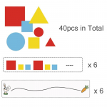 Laste Montessori isetegemise materjalist matemaatika m&auml;nguasjad V&auml;rvi geomeetriline kuju Sorteeri sobiv m&auml;ng Harivad m&auml;nguasjad eelkooliealistele &otilde;ppevahenditele