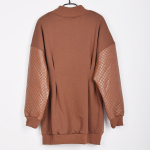 XITAO Loose Fashion Lihtne lapiline plisseeritud pullover LDD2232 One Size must