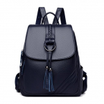 Naiste seljakotidisainer Kvaliteetne pehmest nahast moodne seljakott Br&auml;ndi naiste reisikotid Mochilas Mujer One Size sinine