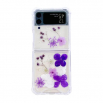 Samsung Galaxy Z Flip 4 3 Flip4 &uuml;mbrise jaoks, l&auml;bipaistev s&auml;delev t&otilde;eline lill, l&auml;bipaistev p&otilde;rutuskindel kaitsev k&otilde;va tagakaane tarvikud For Samsung Z Flip 4