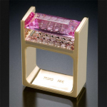 Solid 14k kullast pulmas&otilde;rmus naiste topaasist meestele Anillos Bizuteria kihlusroosa topaas kalliskivist 14k kullast teemants&otilde;rmus Bizuteria 7 kuld