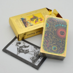 Kuldfoolium Tarot Tarot lauam&auml;ng PVC veekindel kulumiskindel uus kaardim&auml;ng mitme m&auml;ngijaga peom&auml;ng 12*7cm