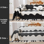 Moodne minimalistlik diivanikate T&auml;iskattega &scaron;enill kriimustusvastane diivani katter&auml;tik Four Seasons universaalne diivanir&auml;tik 180*130