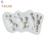 Koogivormi pehme tekstuur, mida pole lihtne murda, pikk kasutusiga Professionaalne praktiline armas silikoonvorm toiduvalmistamiseks