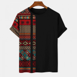 Vintage T-s&auml;rk meestele 3D Prindiga Triibulised T-s&auml;rgid Graafilised L&uuml;hikeste Varrukatega Suurem&otilde;&otilde;tmelised Topid T&auml;navar&otilde;ivad Suvised Camisetas Meester&otilde;ivad 6xl 4XL