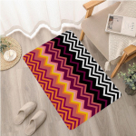 Missoni Style sissep&auml;&auml;su uksematt Nordic Style Home Uksematt Triibulised Waves Print vaibad Magamistoa Elutoa Esiku majapidamiskaunistusega vaibad 60x90cm